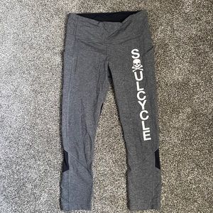 Lululemon Soulcycle yoga pants.